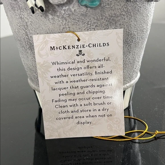 MacKenzie-Childs Maia Small Hand-Painted Resin Pot - Picture 7 of 12